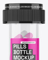 Clear Pills Bottle Mockup