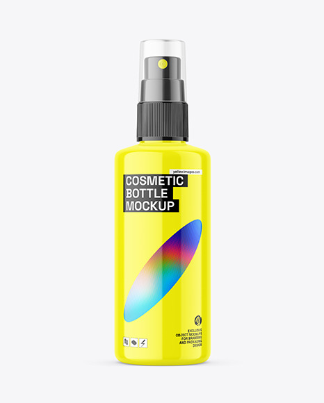 100ml Glossy Spray Bottle Mockup - Free Download Images High Quality ...