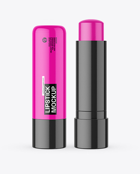 Glossy Lipstick Mockup
