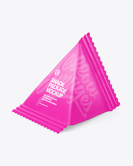 Matte Triangular Package Mockup