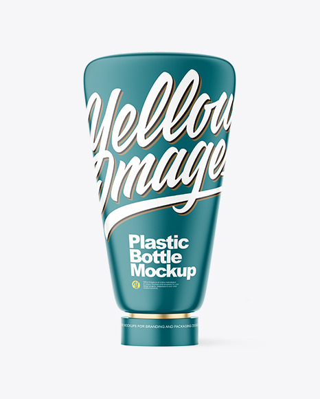 Matte Plastic Cosmetic Bottle Mockup