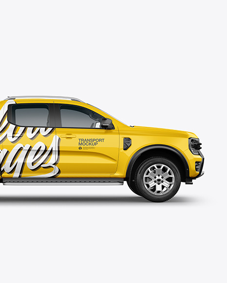 Download Pickup Truck Mockup - Side View PSD Mockups by Dinn