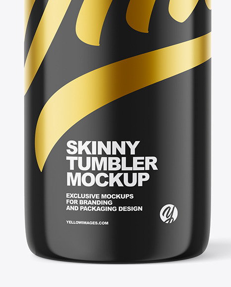 Glossy Skinny Tumbler Mockup high quality 404995