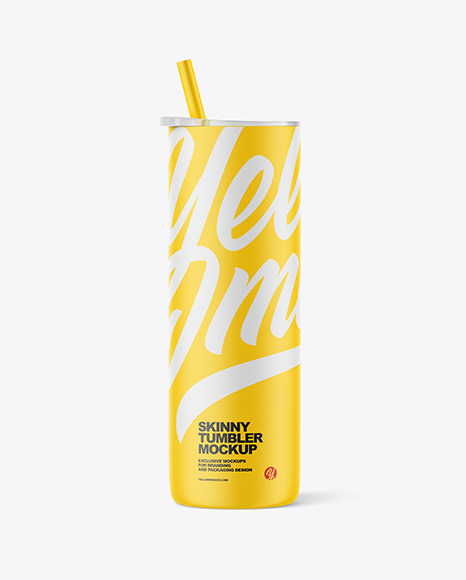 Textured Skinny Tumbler Mockup