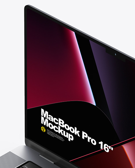 MacBook Pro 16 Inch Space Gray Mockup   Free Download Images High