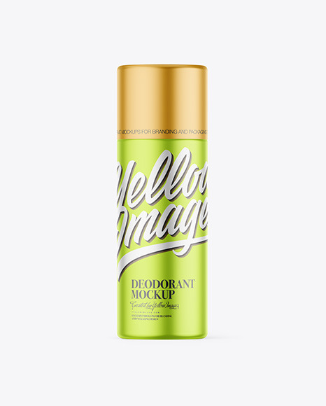 Matte Metallic Deodorant Mockup