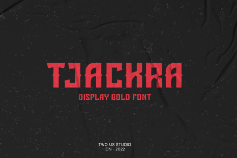 Tjackra - Display Typeface