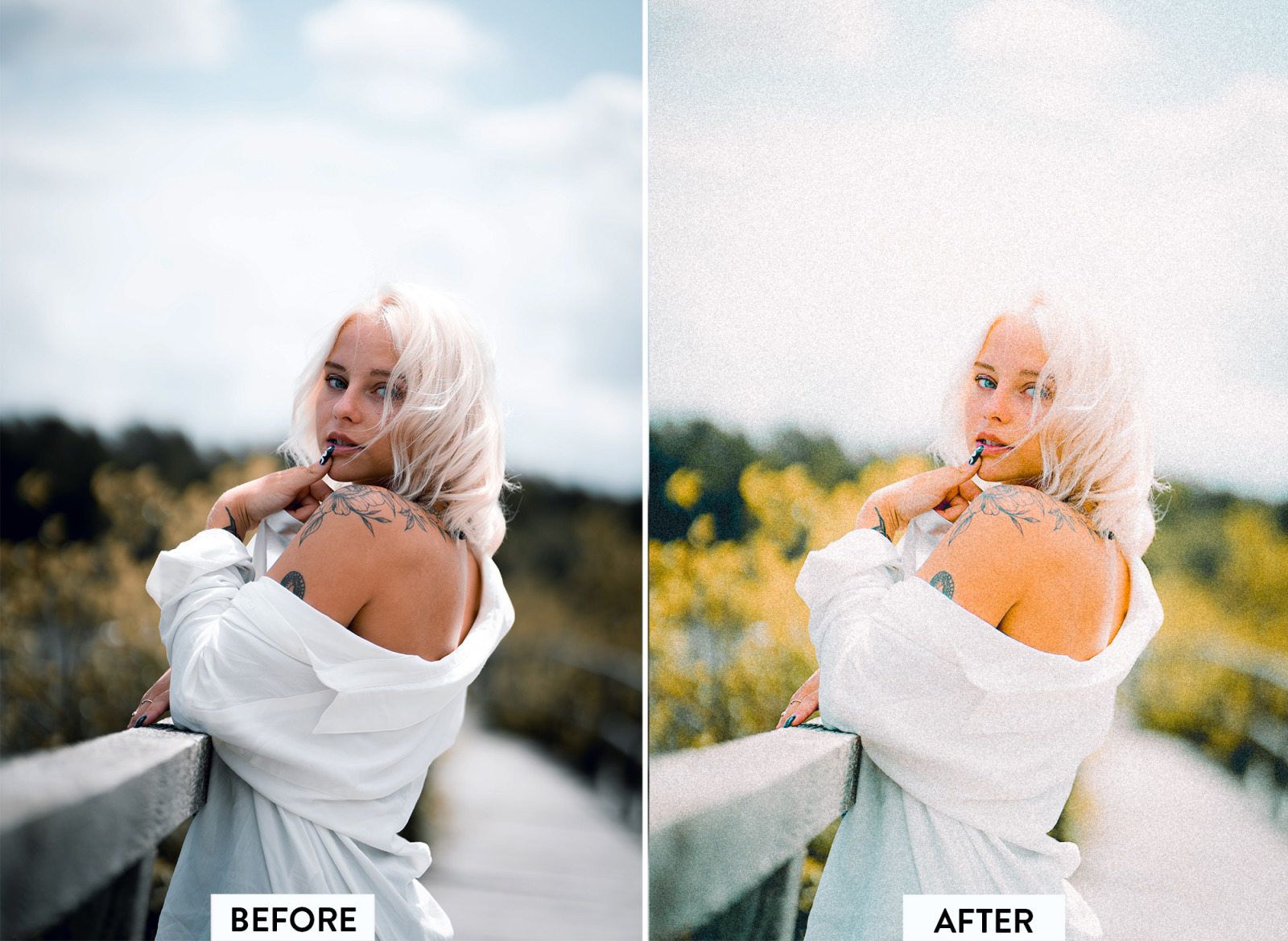 10 Kodak Portra Lightroom Preset on Yellow Images Creative Store