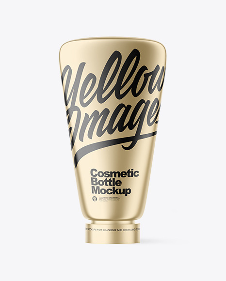 Metallic Cosmetic Bottle Mockup