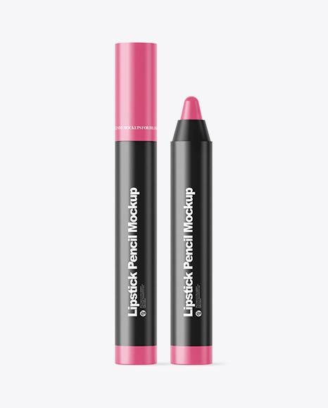 Glossy Lipstick Pencil Mockup