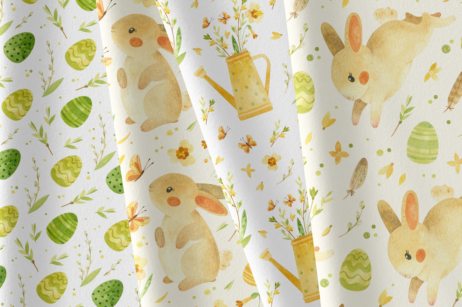 Rustic Easter watercolor clipart