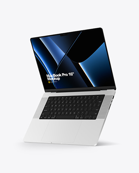 MacBook Pro 16-inch Silver Mockup