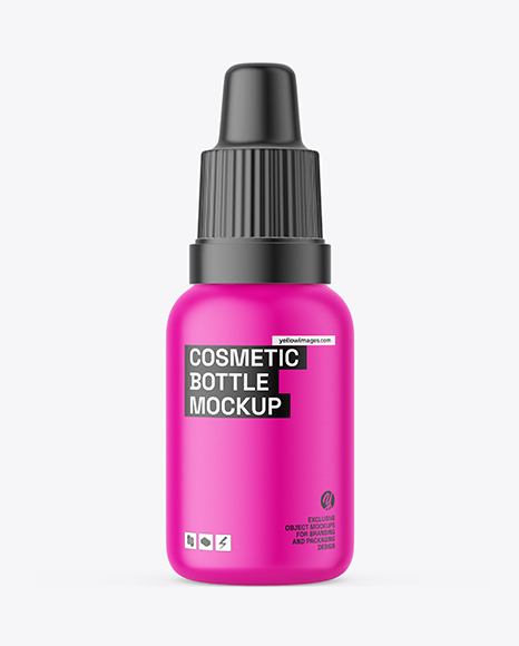 Matte Dropper Bottle Mockup