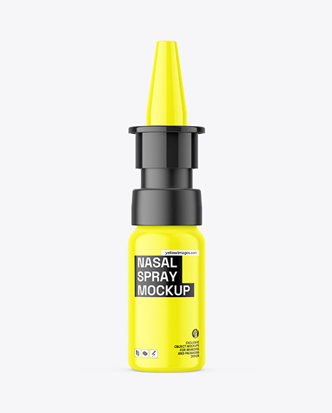 Nasal Spray Bottle Mockup
