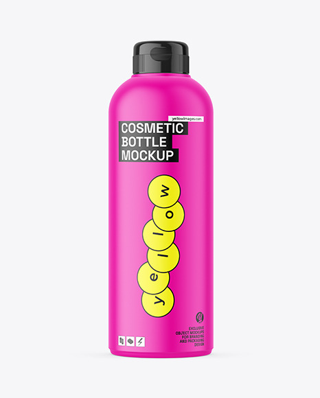 Matte Cosmetic Bottle Mockup