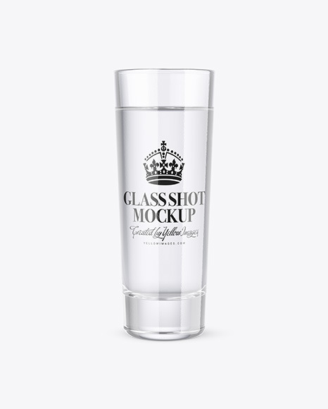 Glass Shot Mockup
