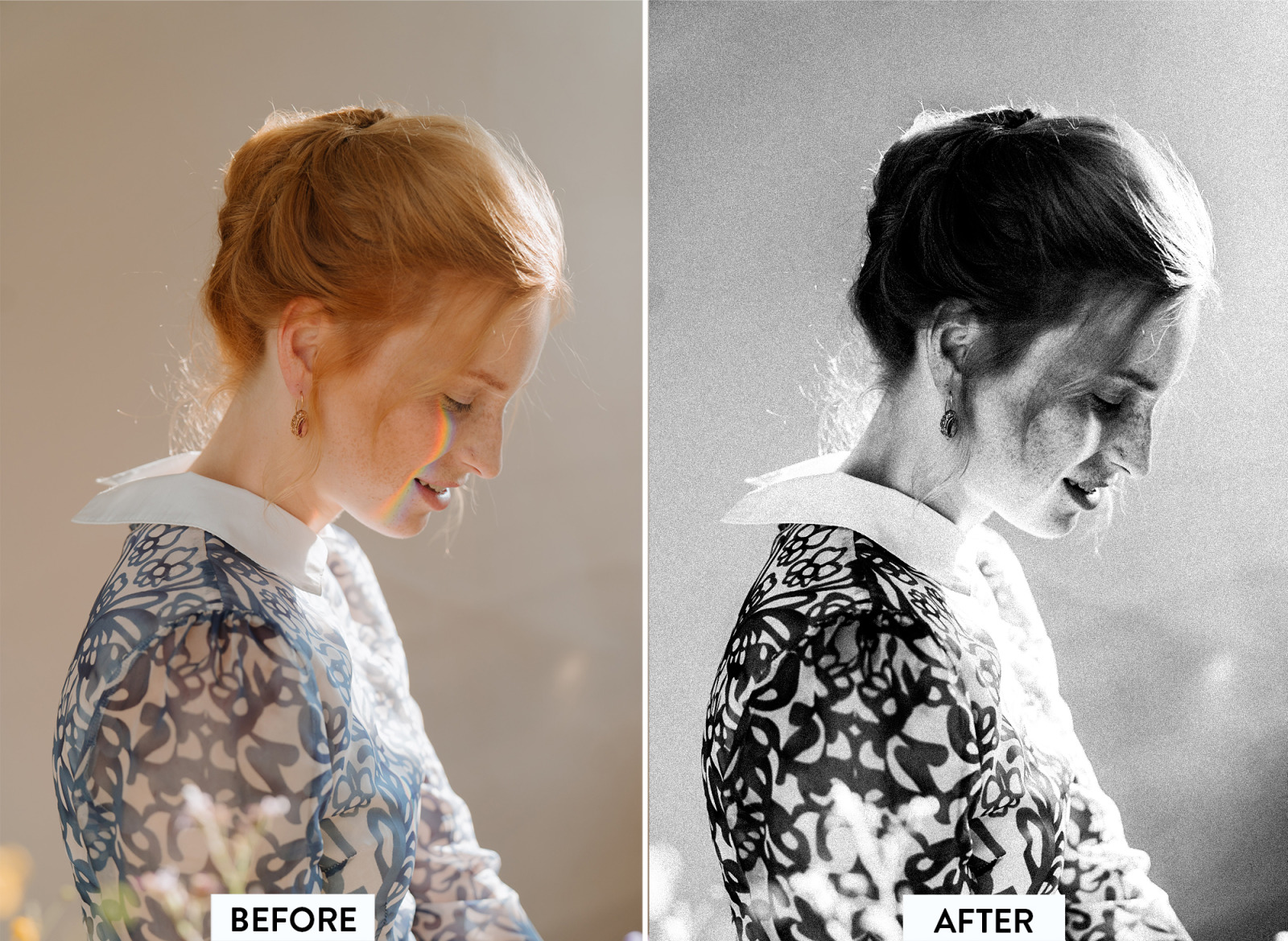 10 Black And White Film Lightroom Preset On Yellow Images Creative Store