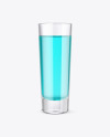 Clear Glass Shot with Liquor Mockup