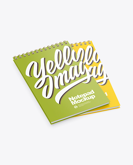 Two Vertical Notepads Mockup