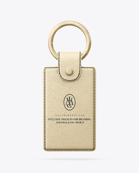 Metallized Keychain Mockup