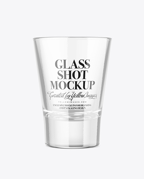 Empty Glass Shot Mockup