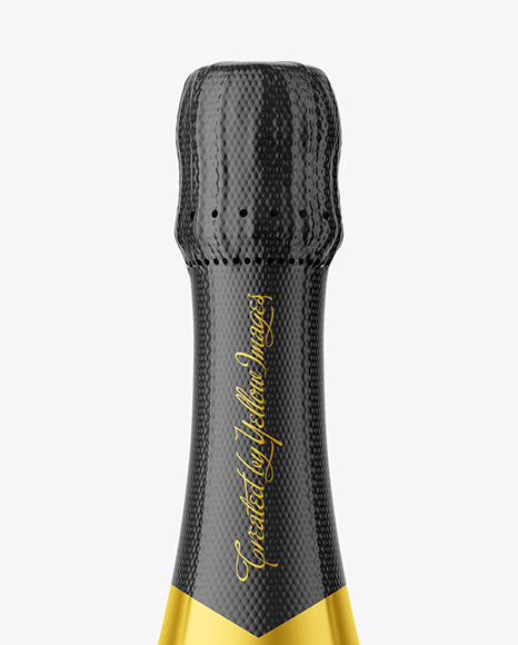 Clear Glass Champagne Bottle Mockup clear 451318