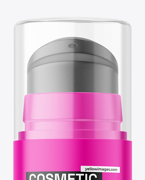 Matte Airless Bottle Mockup cap 451305