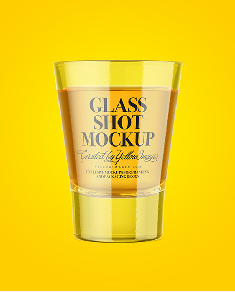 Whisky Glass Shot Mockup bottle 451301