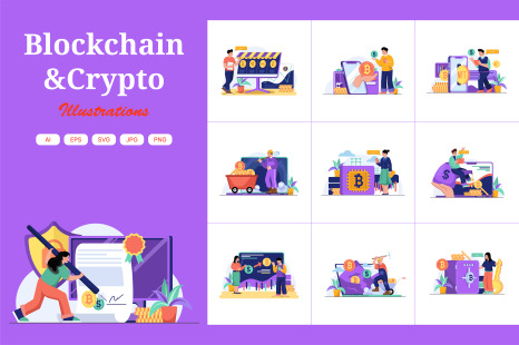 M416_Blockchain &amp; Crypto Illustrations