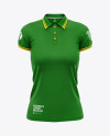 Women's Short Sleeve Polo Shirt Mockup