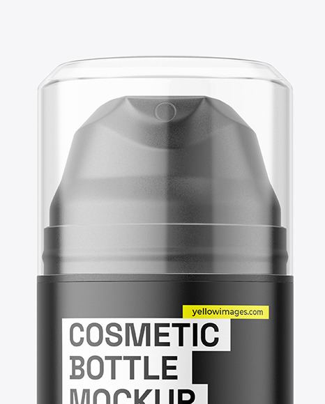 Matte Airless Bottle Mockup cap 451193