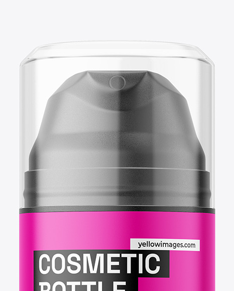 Matte Airless Bottle Mockup cap 451166