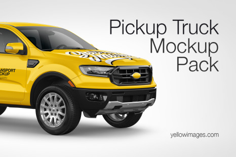 Pickup Truck Mockup Pack