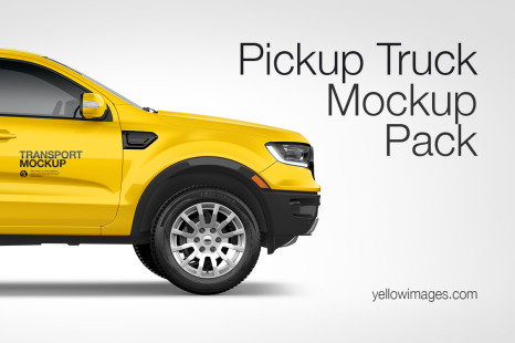 Pickup Truck Mockup Pack