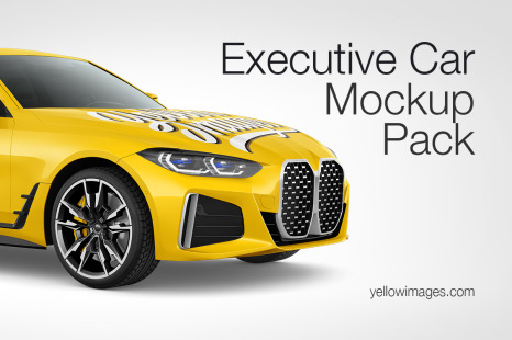 Compact Executive Car Mockup - Pack