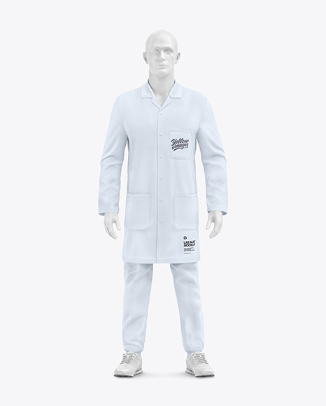 Lab Suit Mockup – Front View