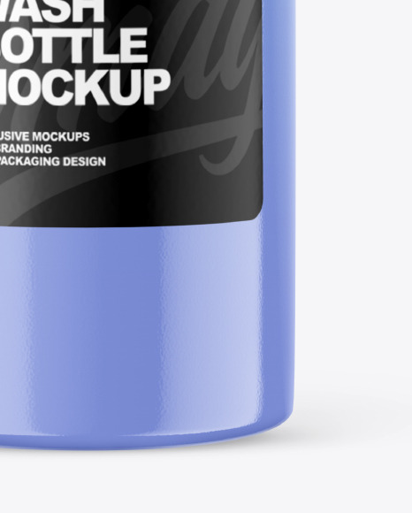400ml Glossy Cosmetic Bottle Mockup