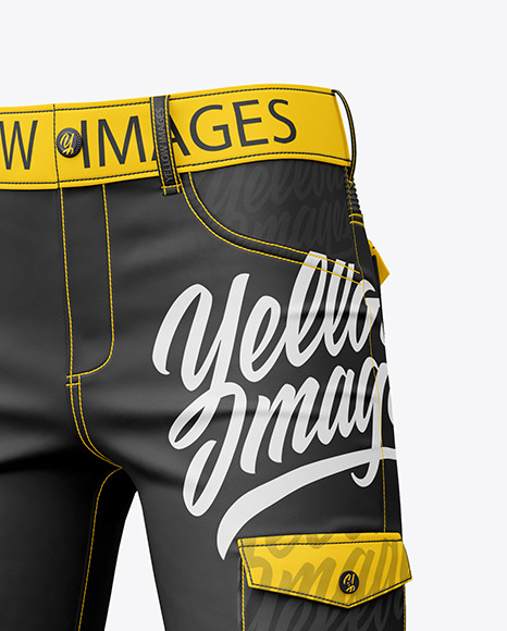 Pants Mockup - Half Side View