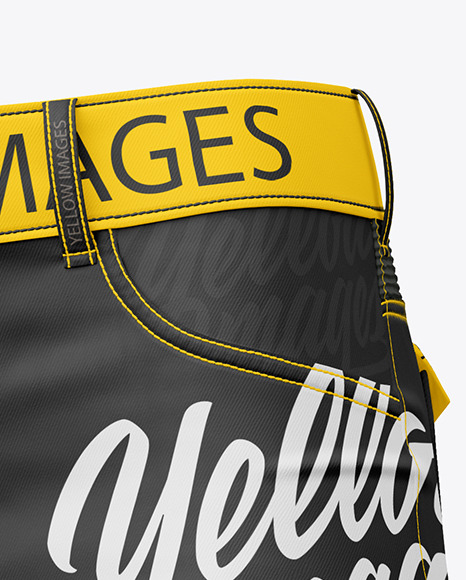 Pants Mockup - Half Side View