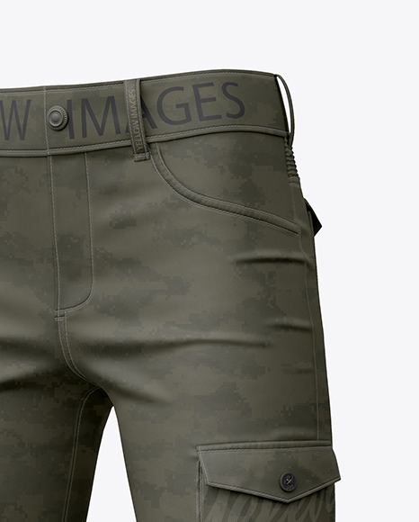 Pants Mockup - Half Side View
