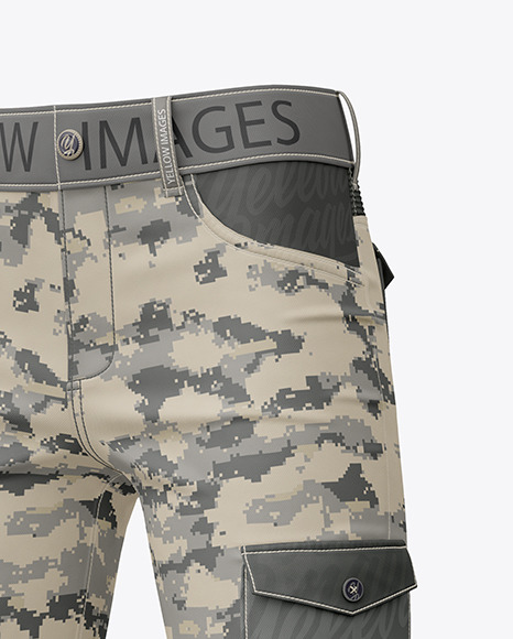 Pants Mockup - Half Side View