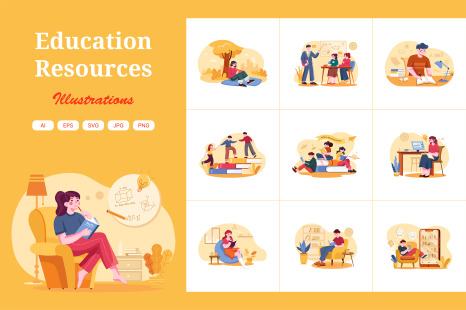 M445_Education Illustration Pack