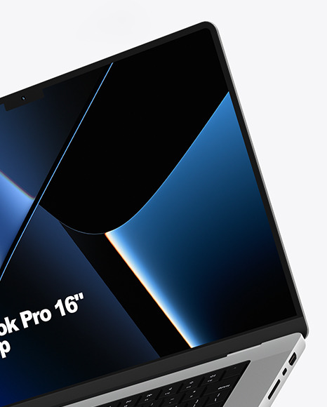 MacBook Pro 16-inch Silver Mockup