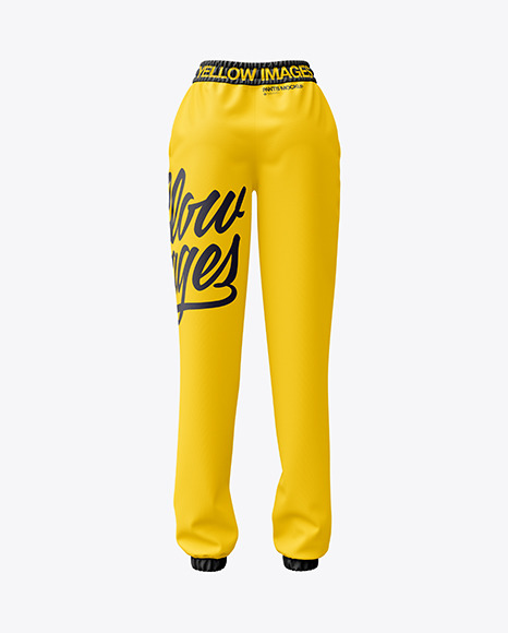 Women&#039;s Sport Pants Mockup - Back View