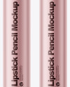 Metallic Lipstick Pencil Mockup