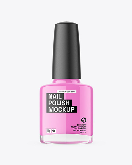 Nail Polish Bottle Mockup