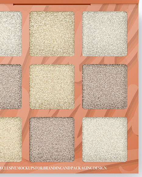 Metallized Eyeshadow Palette Mockup