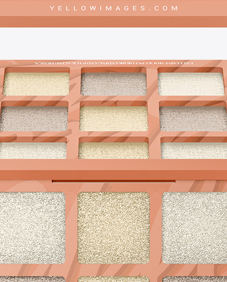 Metallized Eyeshadow Palette Mockup