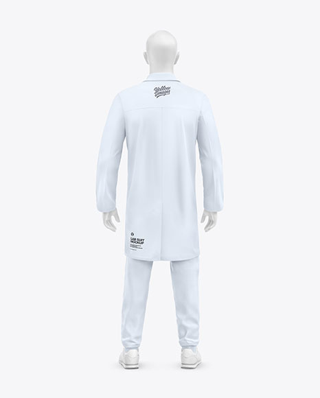 Lab Suit Mockup – Back View