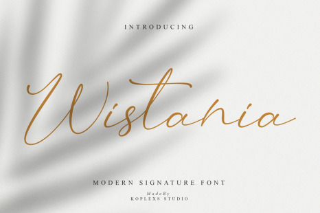 Wistania – Modern Calligraphy Font